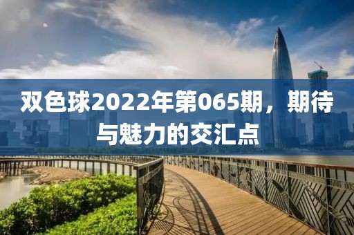 双色球2022年第065期，期待与魅力的交汇点