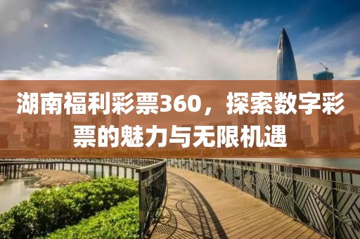 湖南福利彩票360，探索数字彩票的魅力与无限机遇