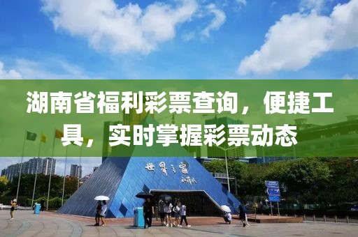 湖南省福利彩票查询，便捷工具，实时掌握彩票动态