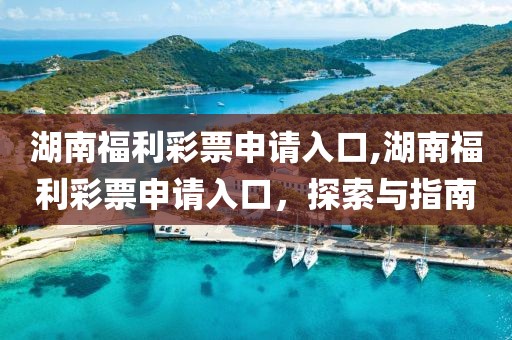 湖南福利彩票申请入口,湖南福利彩票申请入口，探索与指南