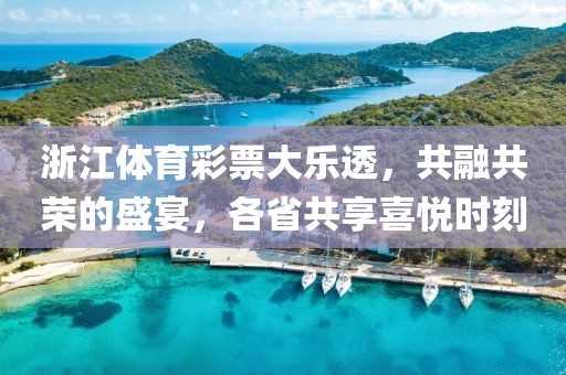 浙江体育彩票大乐透，共融共荣的盛宴，各省共享喜悦时刻